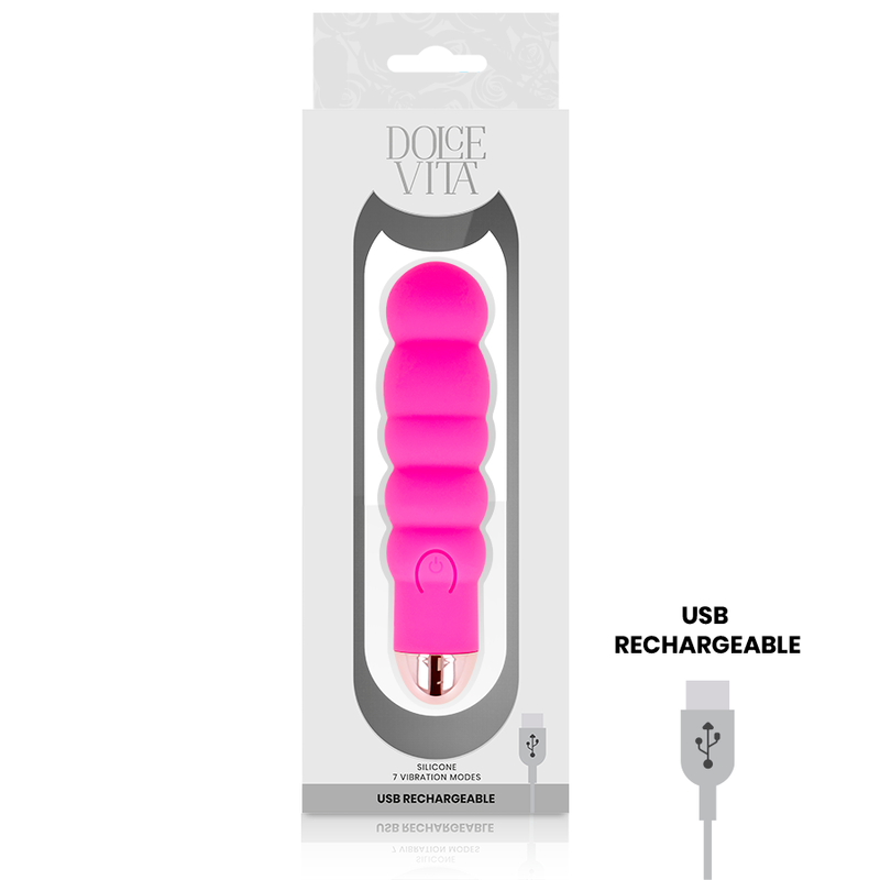 SIX MINI VIBRADOR RECARGABLE ROSA 7 VELOCIDADES