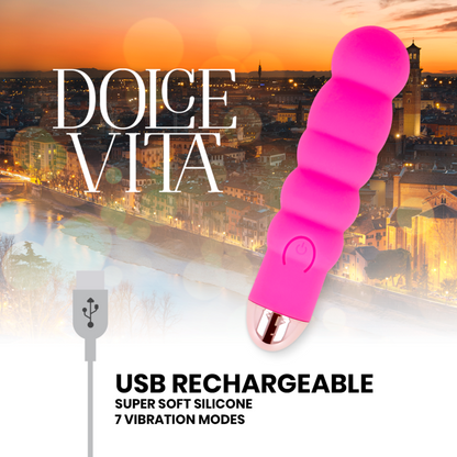 SIX MINI VIBRADOR RECARGABLE ROSA 7 VELOCIDADES