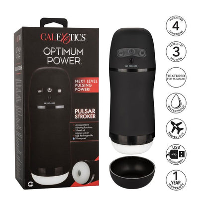 CALEXOTICS - OPTIMUM POWER MASTURBADOR CON VIBRACIÓN Y SUCCIÓN