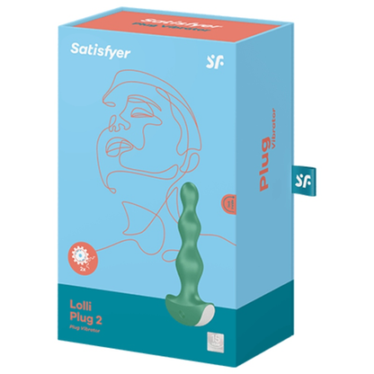 VIBRADOR ANAL UNISEX ULTRA SILENCIOSO LOLLI PLUG 2 SATISFYER