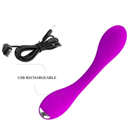 YEDDA VIBRADOR FLEXIBLE PUNTO G 12 FUNCIONES RECARGABLE USB