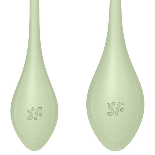 SATISFYER - YONI POWER 2 KIT DE ENTRENAMIENTO VERDE 22GRS + 46GRS + 73GRS