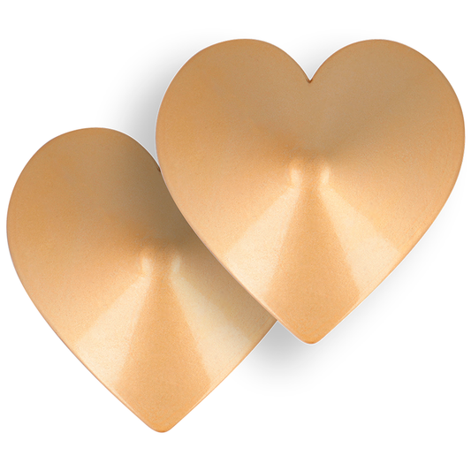 CUBRE PEZONES COQUETTE CHIC DESIRE - METAL CORAZONES DORADOS