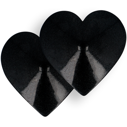 CUBRE PEZONES COQUETTE CHIC DESIRE - METAL CORAZONES NEGROS