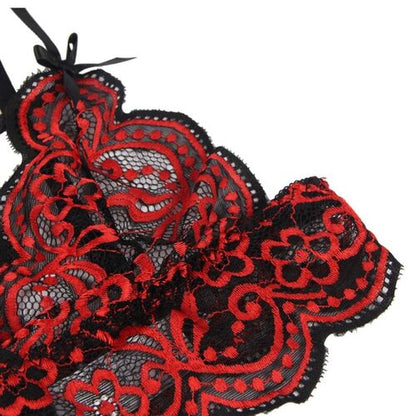 SET DOS PIEZAS TOP Y PANTIES ENCAJE SUBBLIME