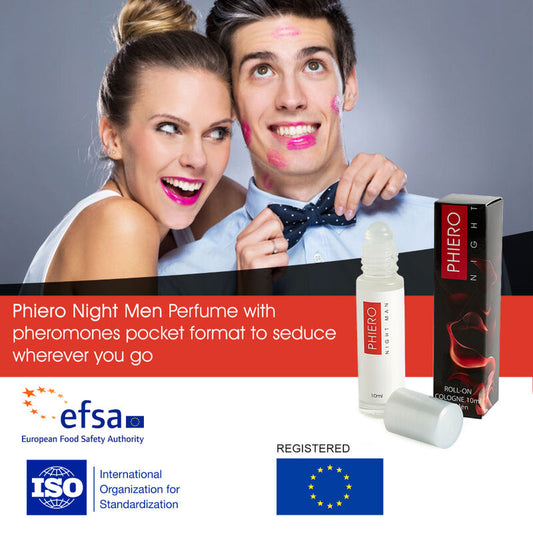PERFUME FEROMONAS HOMBRE CON ROLL-ON PHIERO NIGHT MAN 500 COSMETICS