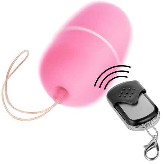 HUEVO VIBRADOR ONLINE - CONTROL REMOTO TALLA M ROSA