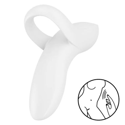 BOLD LOVER VIBRADOR PARA DEDO BLANCO  SATISFYER