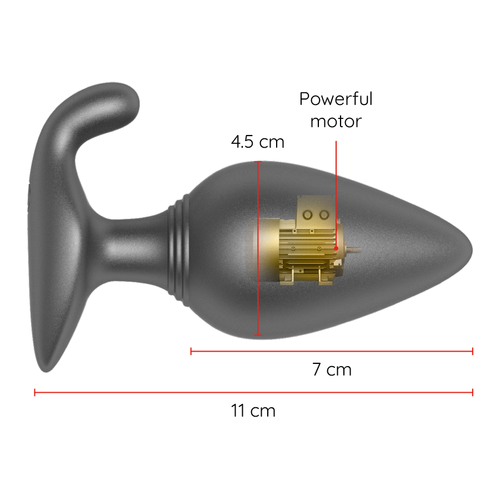 PLUG ANAL VIBRADOR SILICONA CON APP ONINDER - RIO