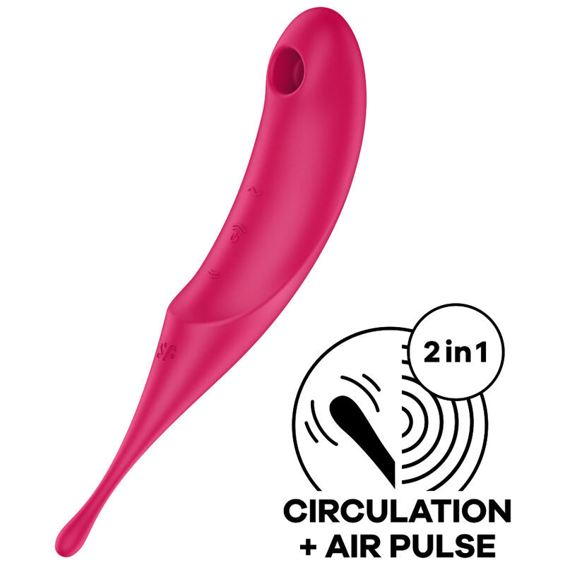 SUCCIONADOR DE ONDAS Y ESTIMULADOR 2 EN 1 SATISFYER TWIRLING PRO
