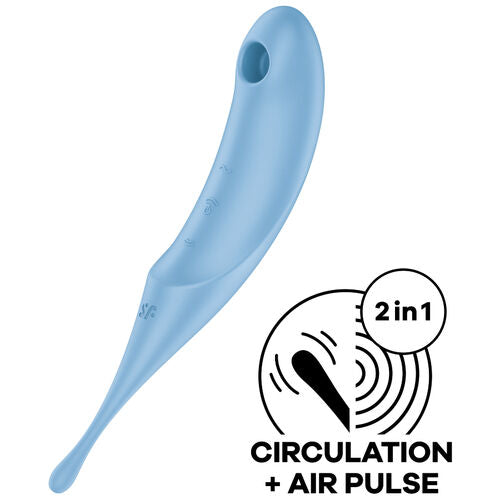SUCCIONADOR DE ONDAS Y ESTIMULADOR 2 EN 1 SATISFYER TWIRLING PRO