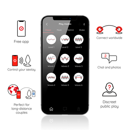 PLUG ANAL VIBRADOR SILICONA CON APP ONINDER - RIO
