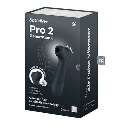 SUCCIONADOR DE CLÍTORIS SATISFYER PRO 2 GENERACIÓN 3 - NEGRO BLUETOOTH &  APP