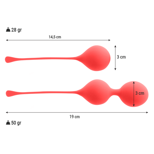 INTENSE - BOLAS KEGEL PACK KENDALL ROJO 28GRS + 50GRS