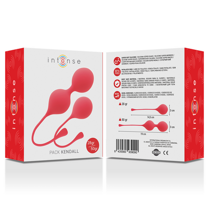 INTENSE - BOLAS KEGEL PACK KENDALL ROJO 28GRS + 50GRS
