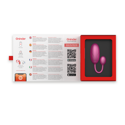 HUEVO VIBRADOR ONINDER - TOKYO  ROSA 7.5 X 3.2 CM - APP GRATUITA