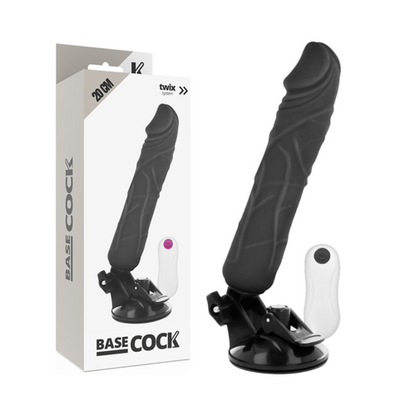 VIBRADOR REALISTICO 20 CM -O- 4 CM BASECOCK - CONTROL REMOTO NATURAL