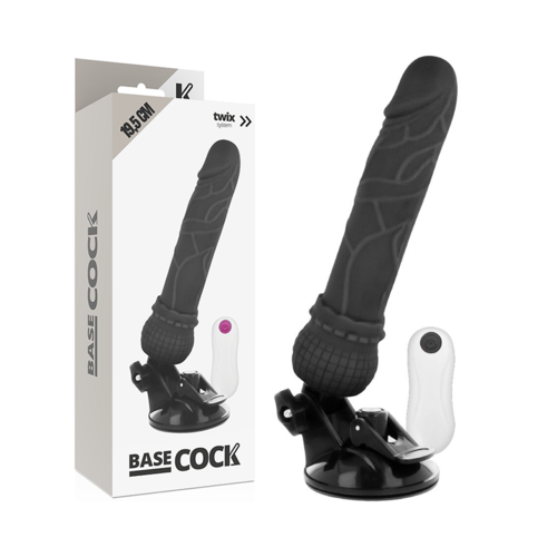 VIBRADOR REALISTICO 19.5 CM -O- 4 CM BASECOCK - CONTROL REMOTO NATURAL
