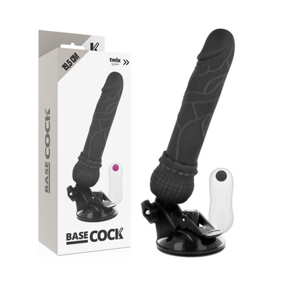 VIBRADOR REALISTICO 19.5 CM -O- 4 CM BASECOCK - CONTROL REMOTO NATURAL