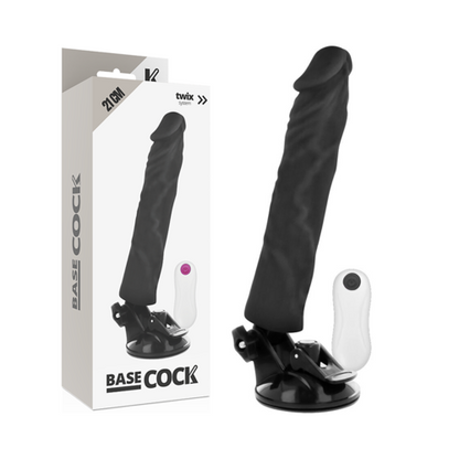 VIBRADOR REALISTICO 21 CM -O- 4 CM BASECOCK - CONTROL REMOTO NATURAL