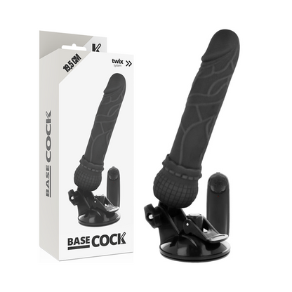 VIBRADOR REALISTICO 19.5 CM -O- 4 CM BASECOCK - CONTROL REMOTO NATURAL 19.5 CM -O- 4 CM