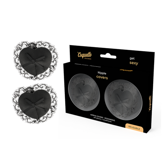 CUBRE PEZONES COQUETTE CHIC DESIRE - LACE NEGRO