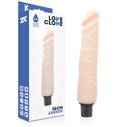 LOVECLONE - JANSEN VIBRADOR REALISTICO  SELF LUBRICATION 26 CM -O- 4.2 CM