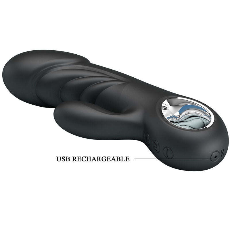 ANSEL VIBRADOR RABBIT CON 7 FUNCIONES RECARGABLE USB