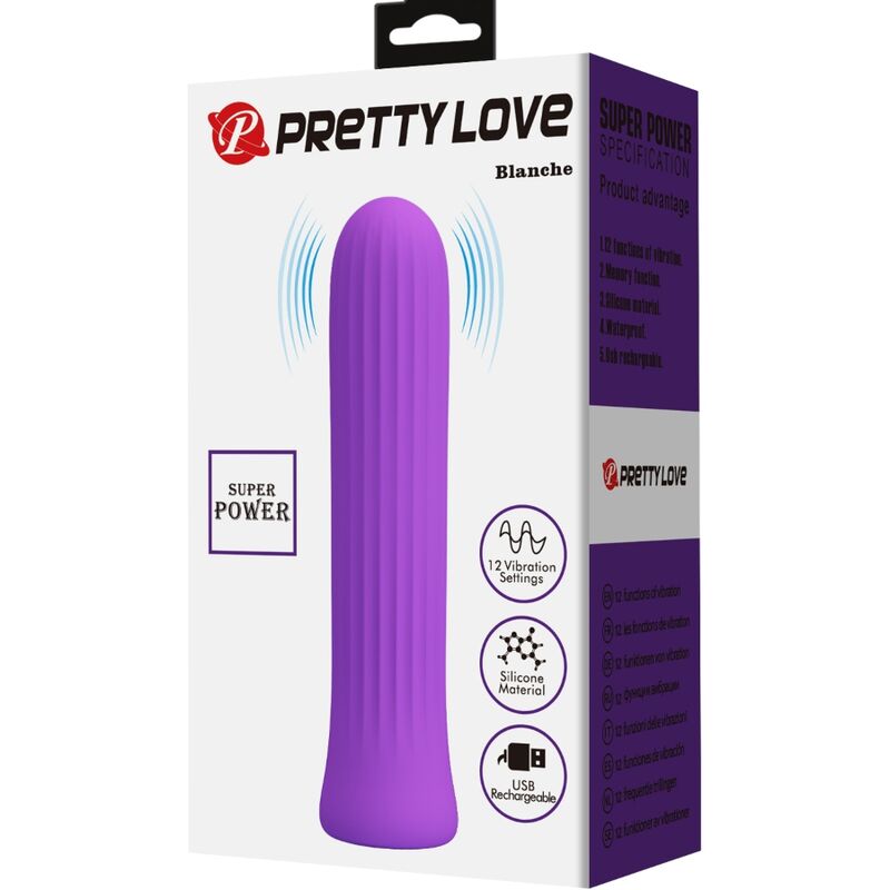 BLANCHE MINI VIBRADOR ESTIMULADOR LILA RECARGABLE USB