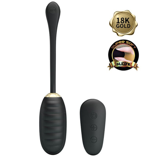 HUEVO VIBRADOR PRETTY LOVE - DOREEN DE LUJO RECARGABLE NEGRO CONTROL REMOTO
