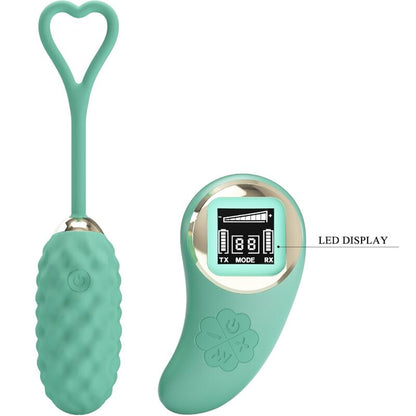VIVIAN HUEVO VIBRADOR CON CONTROL REMOTO VERDE RECARGABLE USB