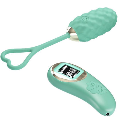 VIVIAN HUEVO VIBRADOR CON CONTROL REMOTO VERDE RECARGABLE USB