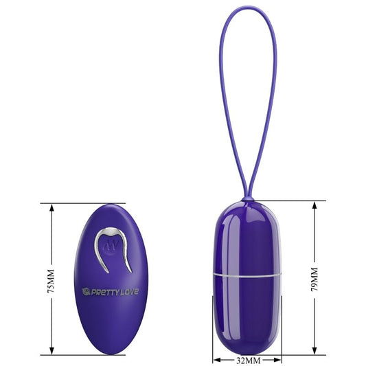 HUEVO VIBRADOR PRETTY LOVE - ARVIN YOUTH  CONTROL REMOTO VIOLETA