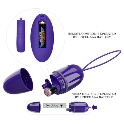 HUEVO VIBRADOR PRETTY LOVE - SELKIE YOUTH CONTROL REMOTO VIOLETA
