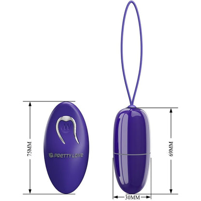 HUEVO VIBRADOR PRETTY LOVE - SELKIE YOUTH CONTROL REMOTO VIOLETA