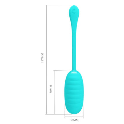 HUEVO VIBRADOR PRETTY LOVE - KIRK  RECARGABLE VERDE CLARO