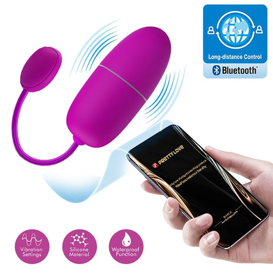 HUEVO VIBRADOR PRETTY LOVE - NYMPH CONTROLADO POR APP VIOLETA