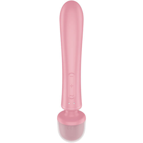MASAJEADOR WAND Y RABBIT SATISFYER - 3 EN UNO TRIPLE LOVER  VIBRADOR RABBIT ROSA