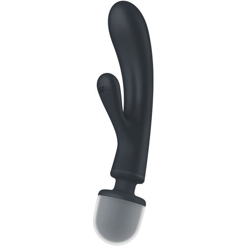MASAJEADOR WAND Y RABBIT SATISFYER - 3 EN UNO TRIPLE LOVER  VIBRADOR RABBIT ROSA