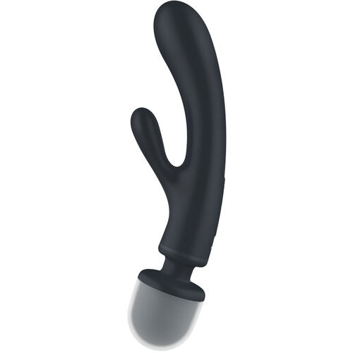 MASAJEADOR WAND Y RABBIT SATISFYER - 3 EN UNO TRIPLE LOVER  VIBRADOR RABBIT ROSA