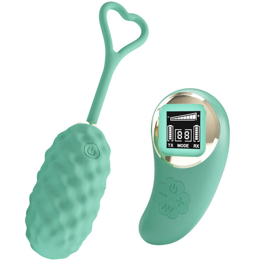 VIVIAN HUEVO VIBRADOR CON CONTROL REMOTO VERDE RECARGABLE USB