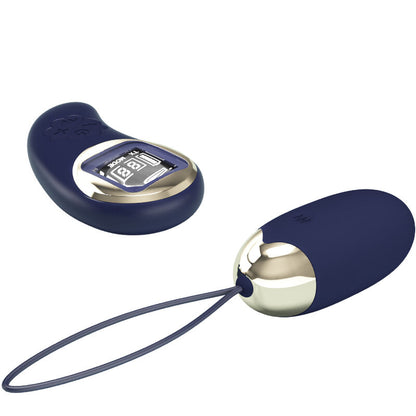MINA HUEVO VIBRADOR CON CONTROL REMOTO AZUL RECARGABLE USB