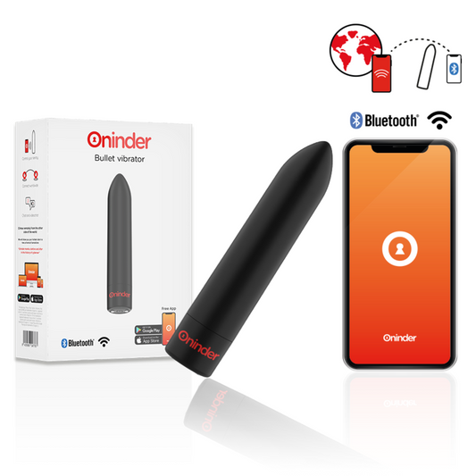 BERLIN BALA VIBRADORA NEGRO CON APP RECARGABLE USB