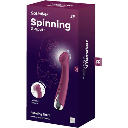 SPINNING G-SPORT 1 VIBRADOR ROTADOR ROJO RECARGABLE USB SATISFYER