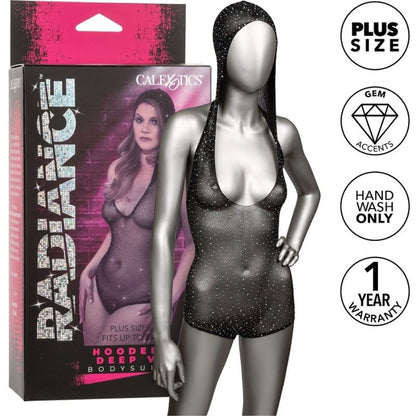 BODY CALEXOTICS - RADIANCE CON CAPUCHA Y ESCOTE EN V PRONUNCIADO TALLA GRANDE