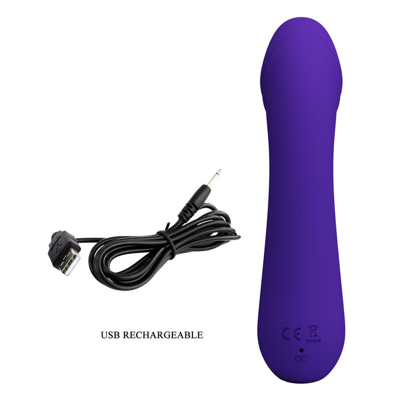 CETUS VIBRADOR FLEXIBLE 12 FUNCIONES RECARGABLE USB