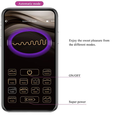 HUEVO VIBRADOR PRETTY LOVE - CATALINA  APP + CONTROL REMOTO LILA
