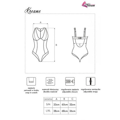 BODY LIVCO CORSETTI FASHION - KREAME LC 90546  BLACK