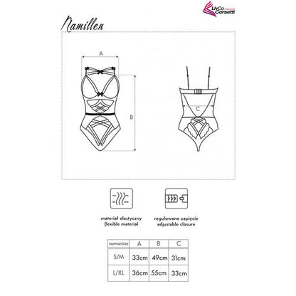 BODY LIVCO CORSETTI FASHION - NAMILLEN LC 90528  BLACK