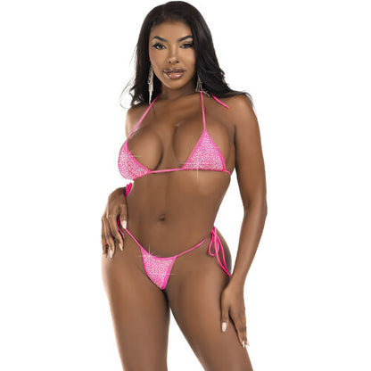 BIKINI LEG AVENUE - DIAMANTES NEGRO